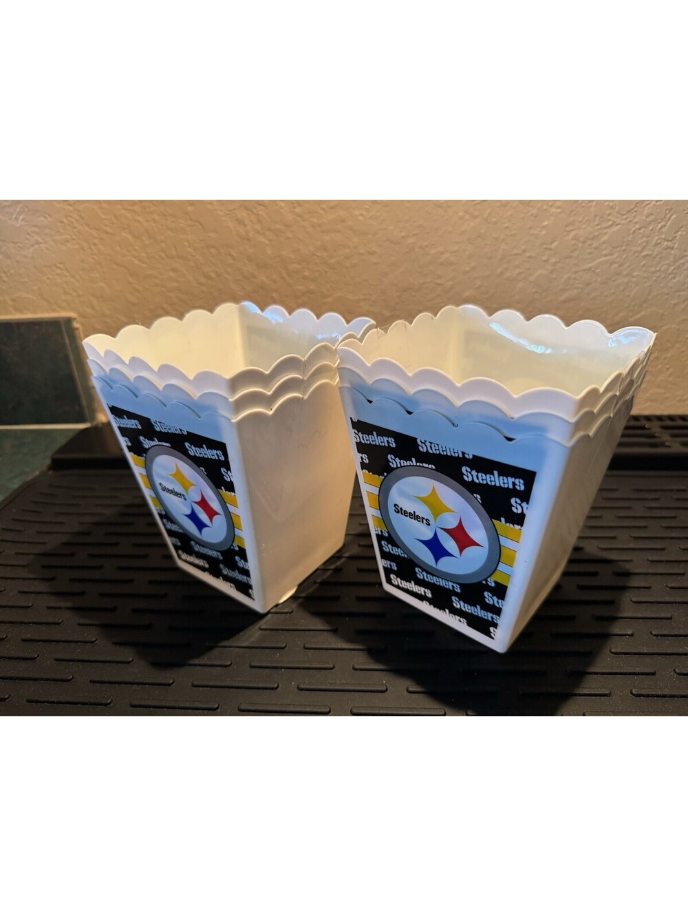 Pittsburgh Steelers 6 Pack Small POPCORN Bucket ~ NFL Licensed Tailgate Mancave